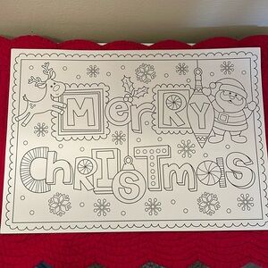 One dozen activity placemats